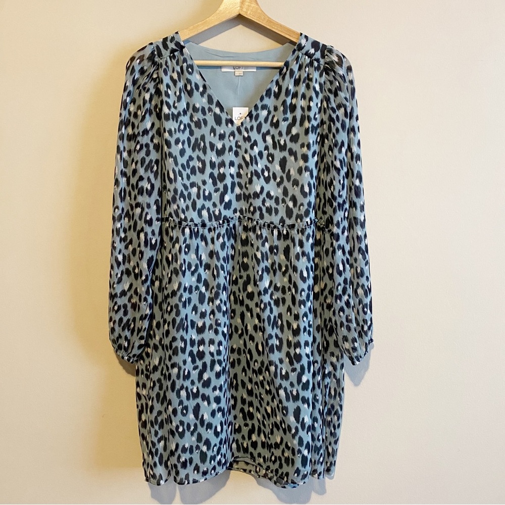 loft | animal print dress